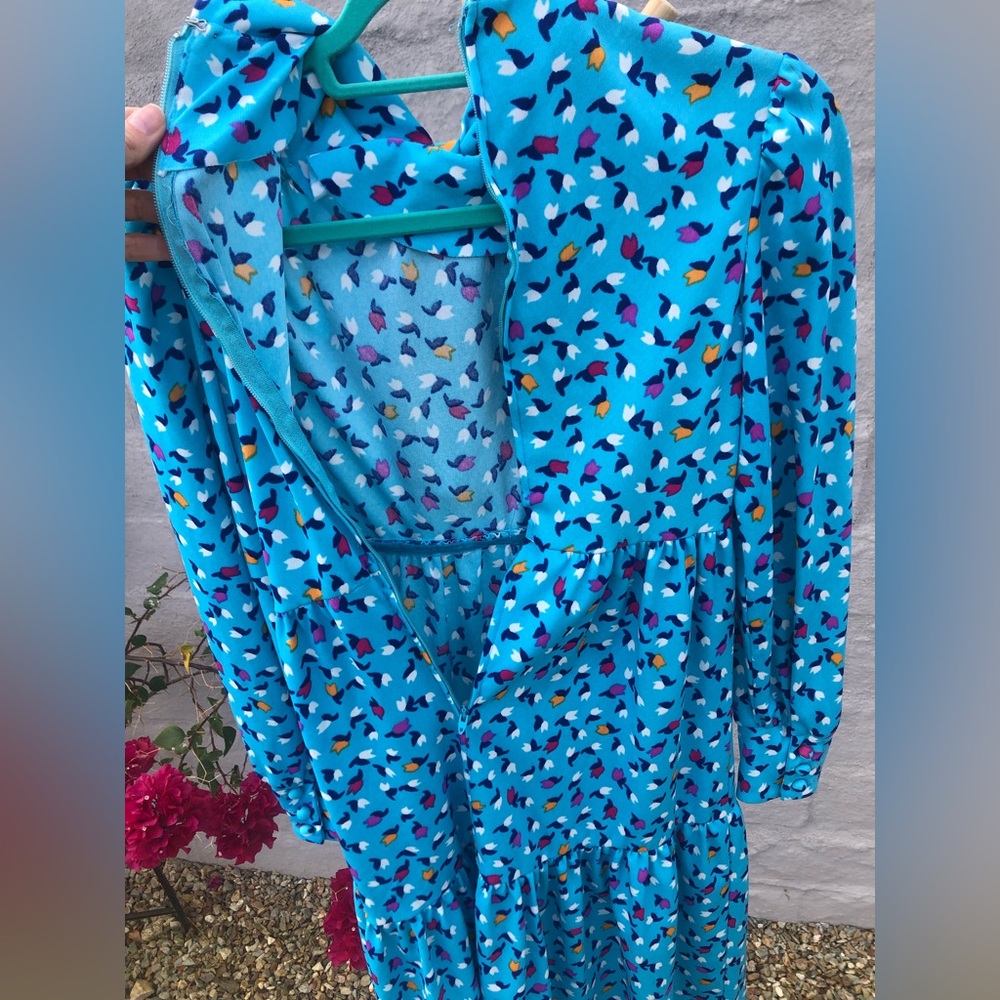 Vintage Kate spade esque tiered long sleeve dress - Picture 4 of 10